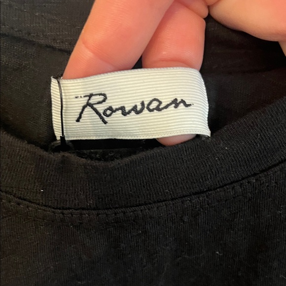 Rowan Women’s Savannah Slub Cotton Muscle Tank Top in Black - Picture 2 of 6